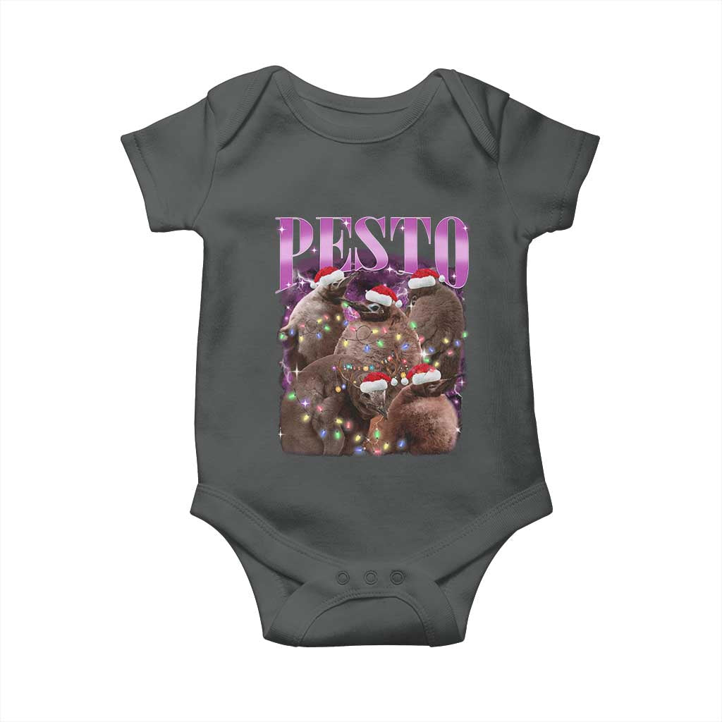 Funny Pesto The Penguin Christmas Baby Onesie
