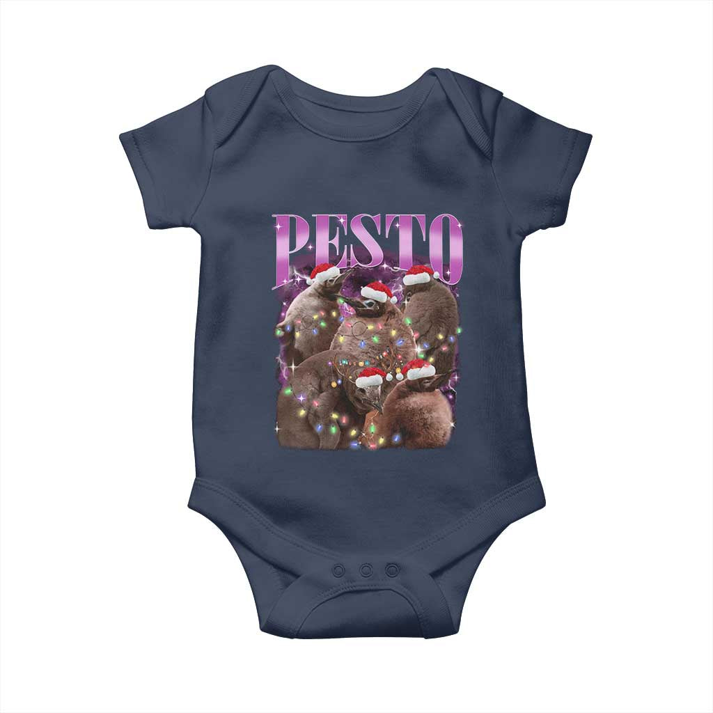 Funny Pesto The Penguin Christmas Baby Onesie