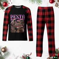 Funny Pesto The Penguin Xmas Plaid Pajama Set - Wonder Print Shop