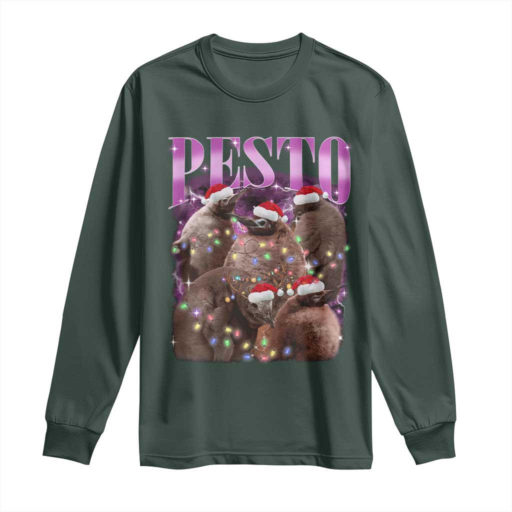 Funny Pesto The Penguin Christmas Long Sleeve Shirt