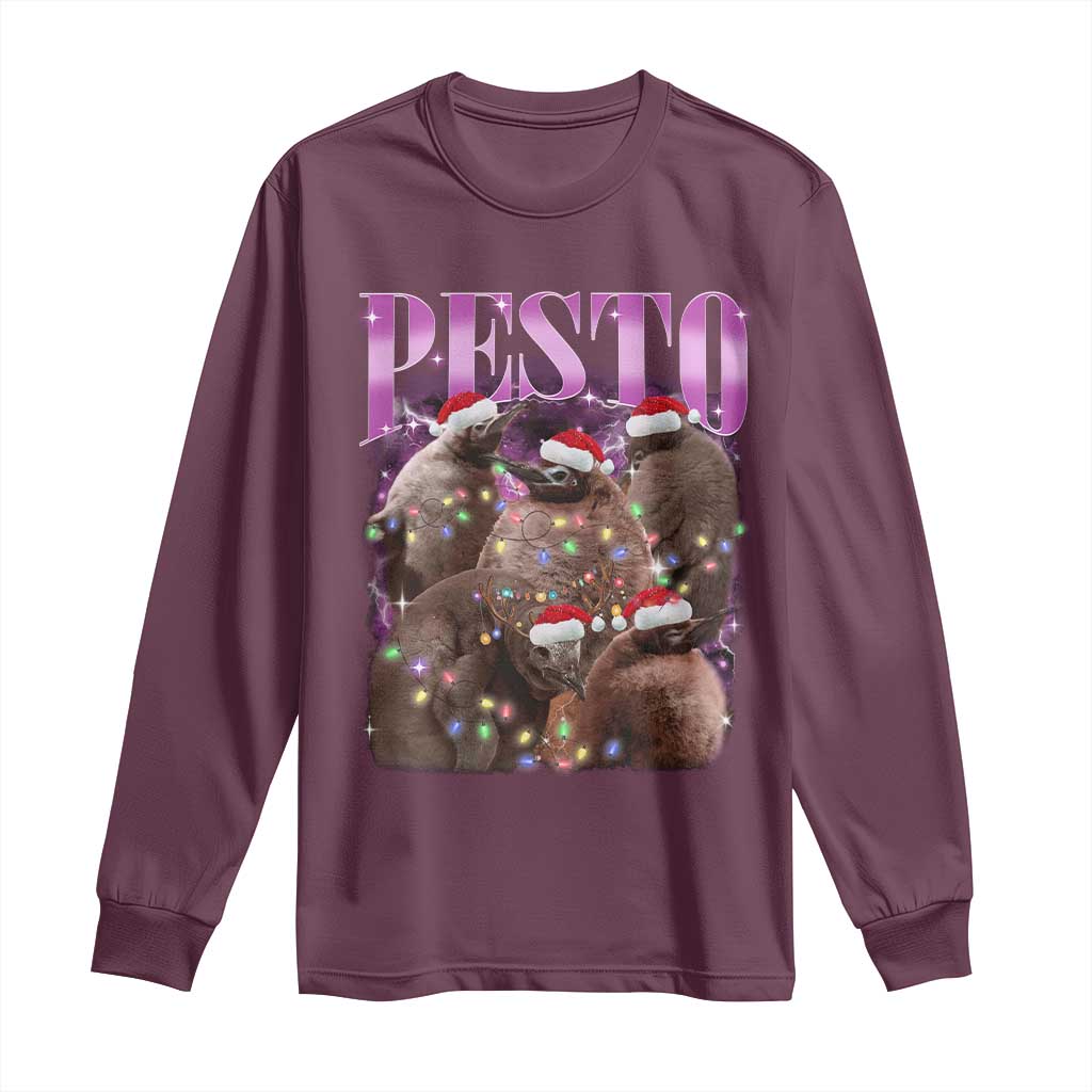 Funny Pesto The Penguin Christmas Long Sleeve Shirt