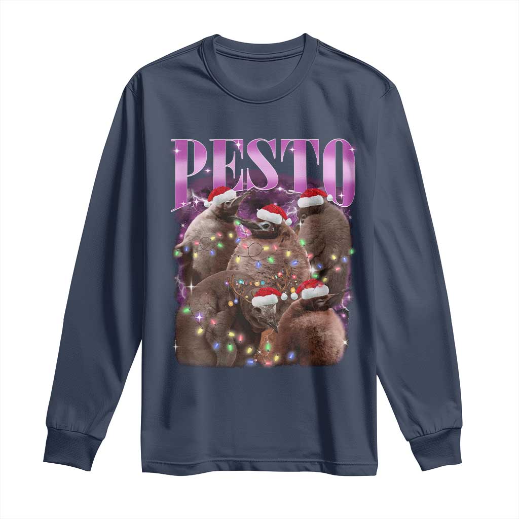 Funny Pesto The Penguin Christmas Long Sleeve Shirt