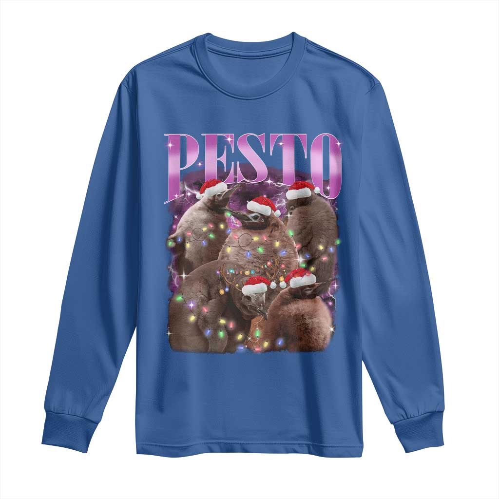 Funny Pesto The Penguin Christmas Long Sleeve Shirt
