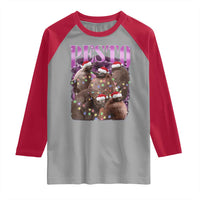 Funny Pesto The Penguin Christmas Raglan Shirt - Wonder Print Shop