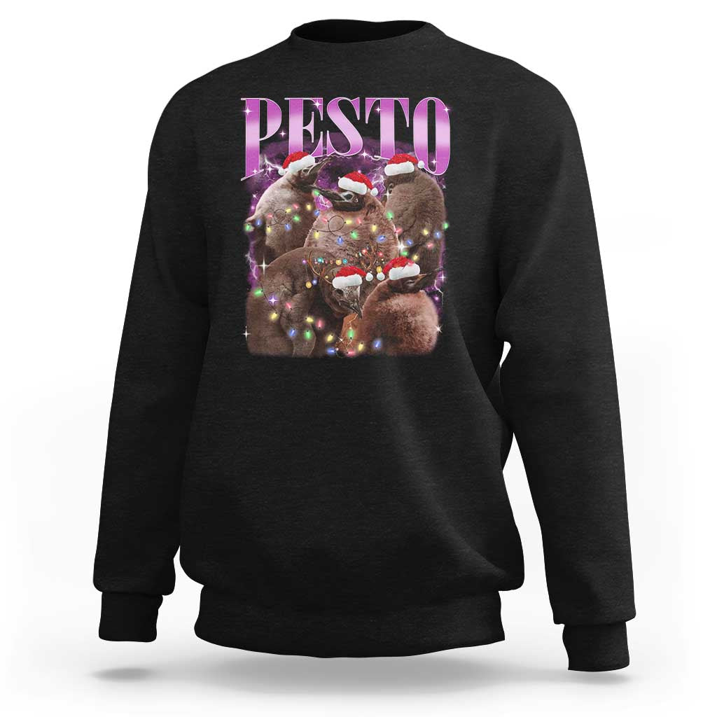 Funny Pesto The Penguin Christmas Sweatshirt - Wonder Print Shop