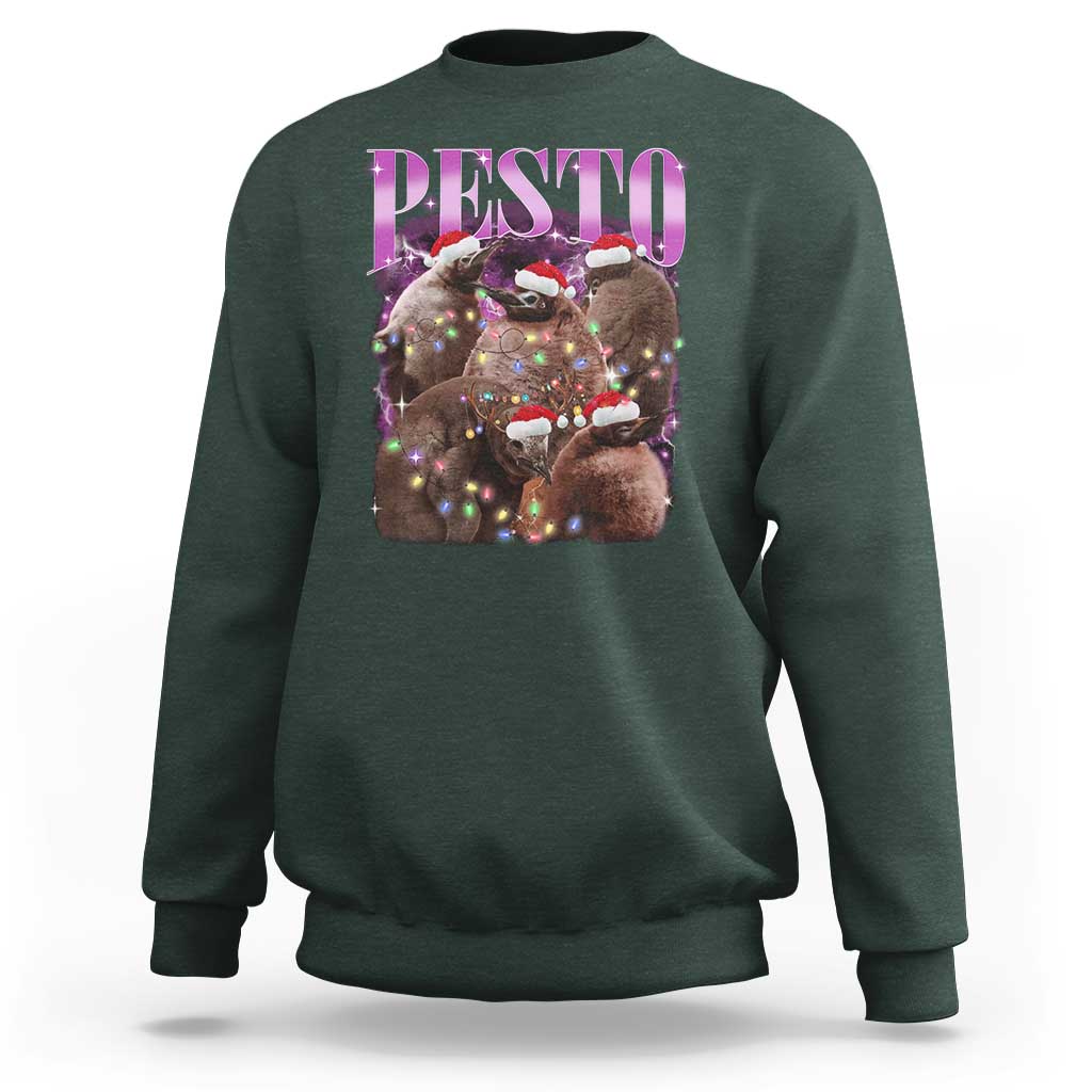Funny Pesto The Penguin Christmas Sweatshirt - Wonder Print Shop
