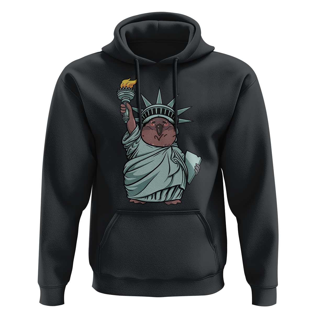 Funny Pesto The Penguin Statue Of Liberty Hoodie