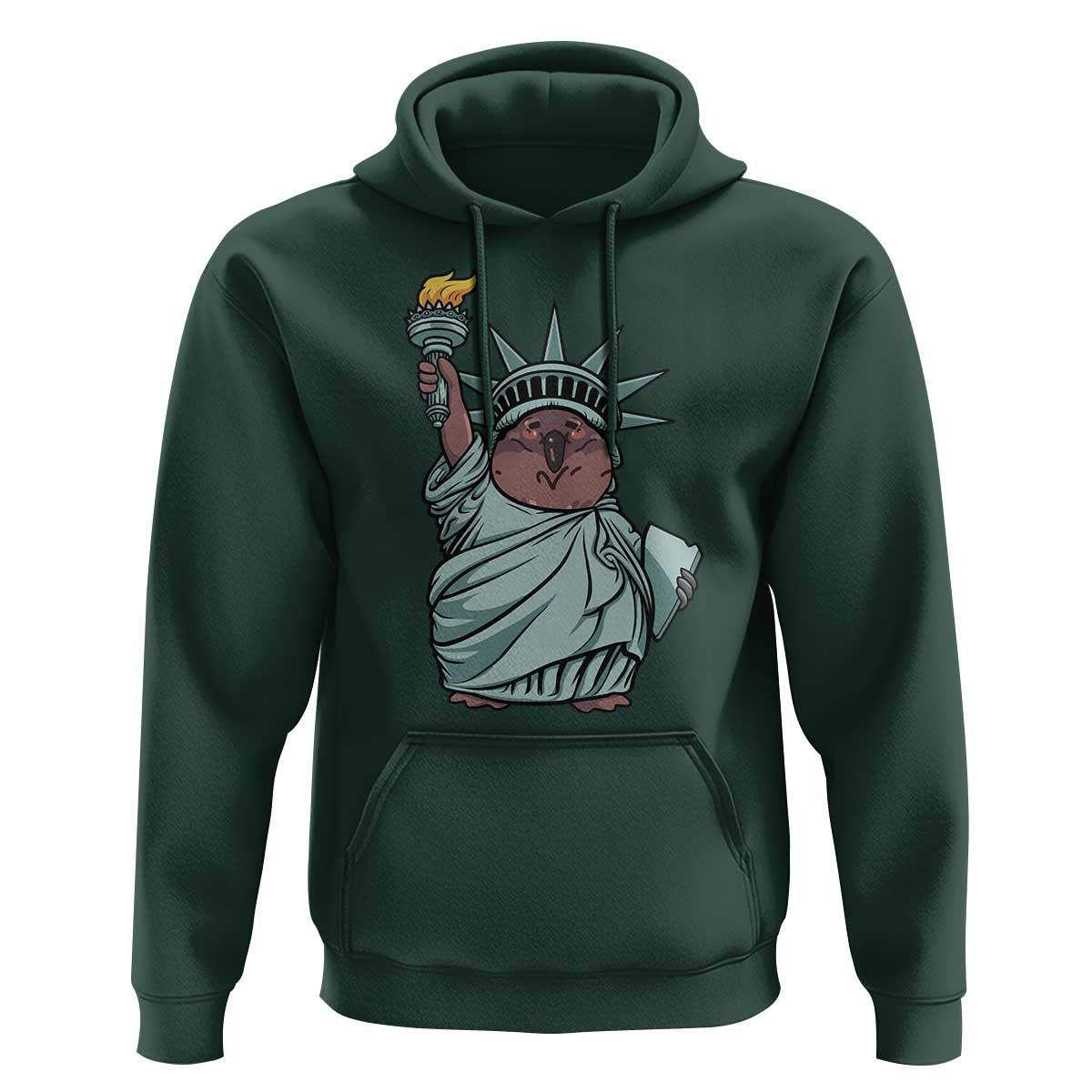 Funny Pesto The Penguin Statue Of Liberty Hoodie