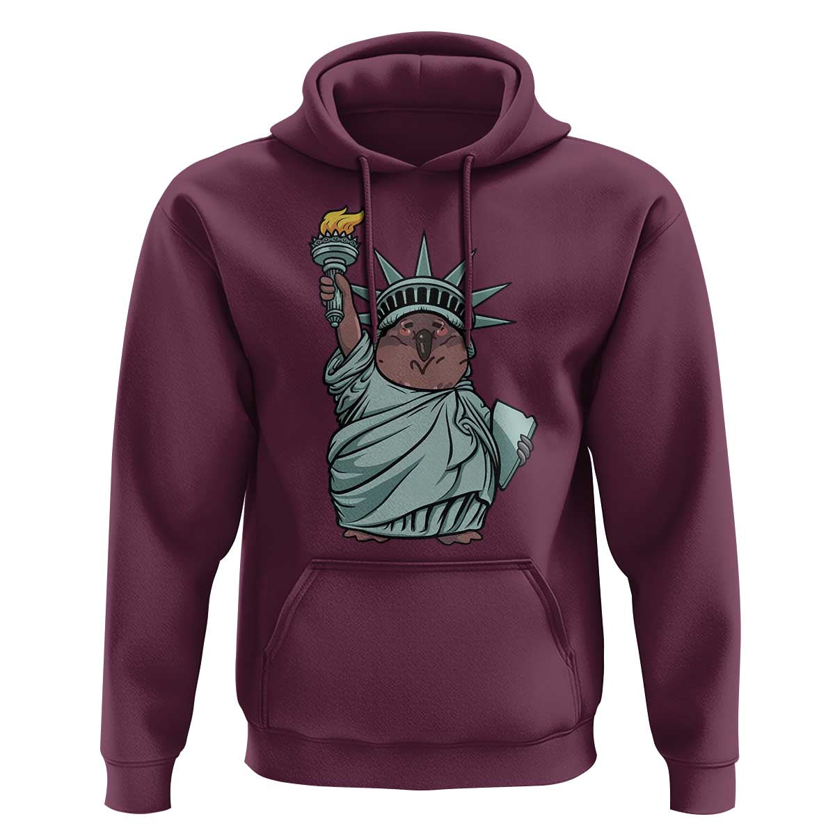 Funny Pesto The Penguin Statue Of Liberty Hoodie