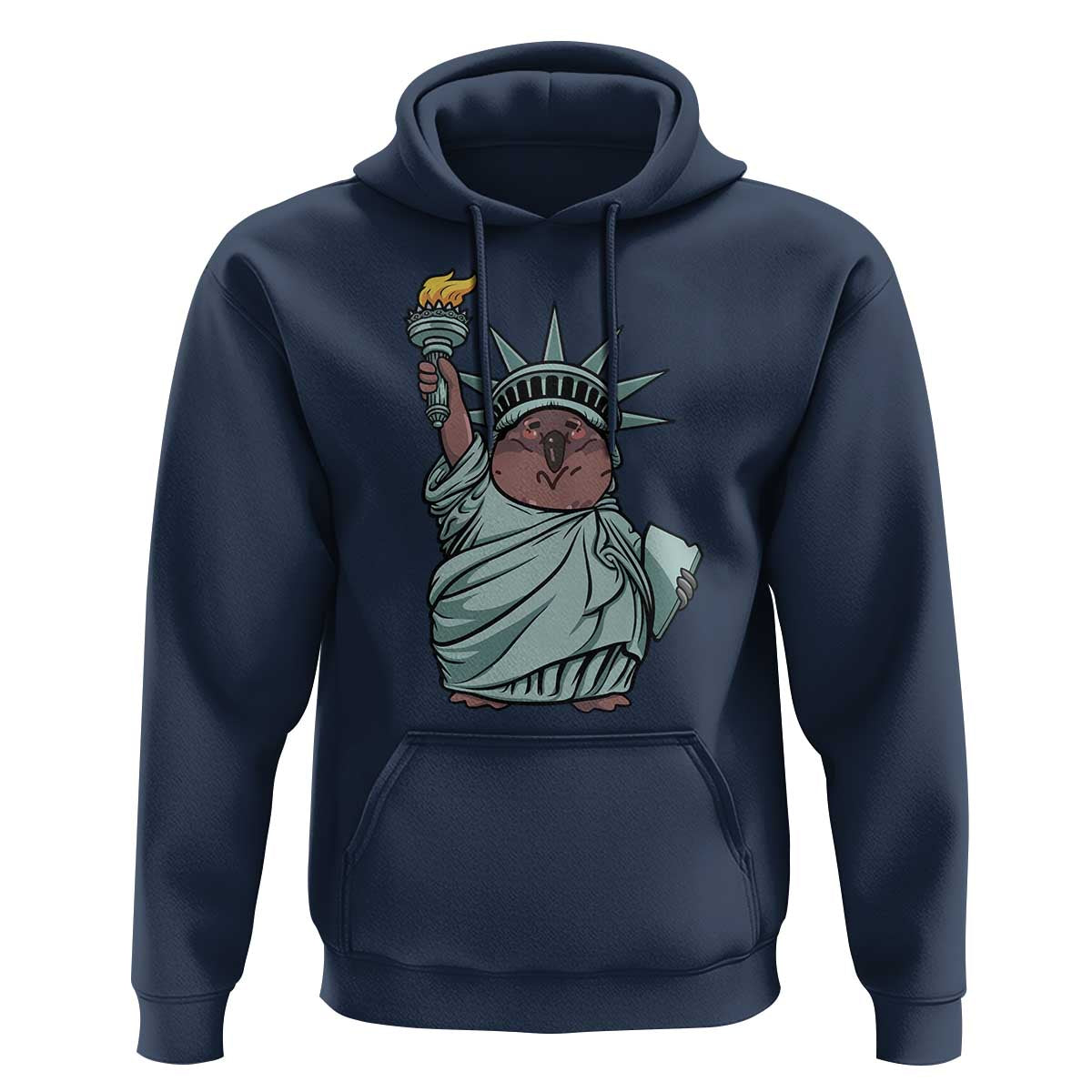 Funny Pesto The Penguin Statue Of Liberty Hoodie