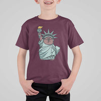 Funny Pesto The Penguin Statue Of Liberty T Shirt For Kid - Wonder Print Shop