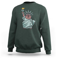 Funny Pesto The Penguin Statue Of Liberty Sweatshirt - Wonder Print Shop