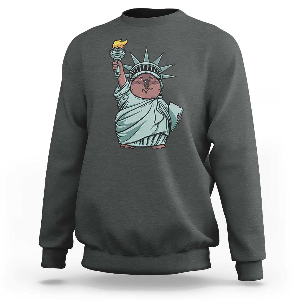 Funny Pesto The Penguin Statue Of Liberty Sweatshirt - Wonder Print Shop