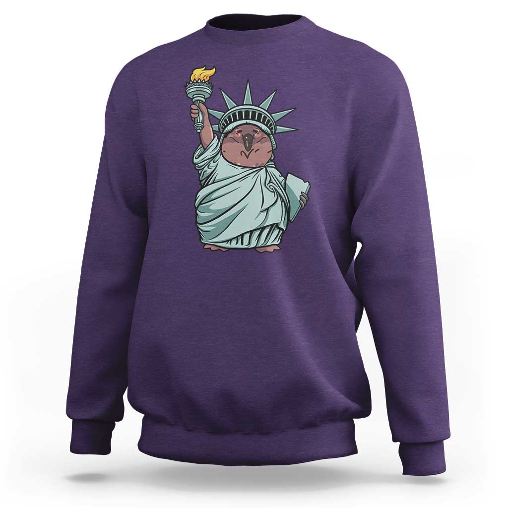 Funny Pesto The Penguin Statue Of Liberty Sweatshirt - Wonder Print Shop