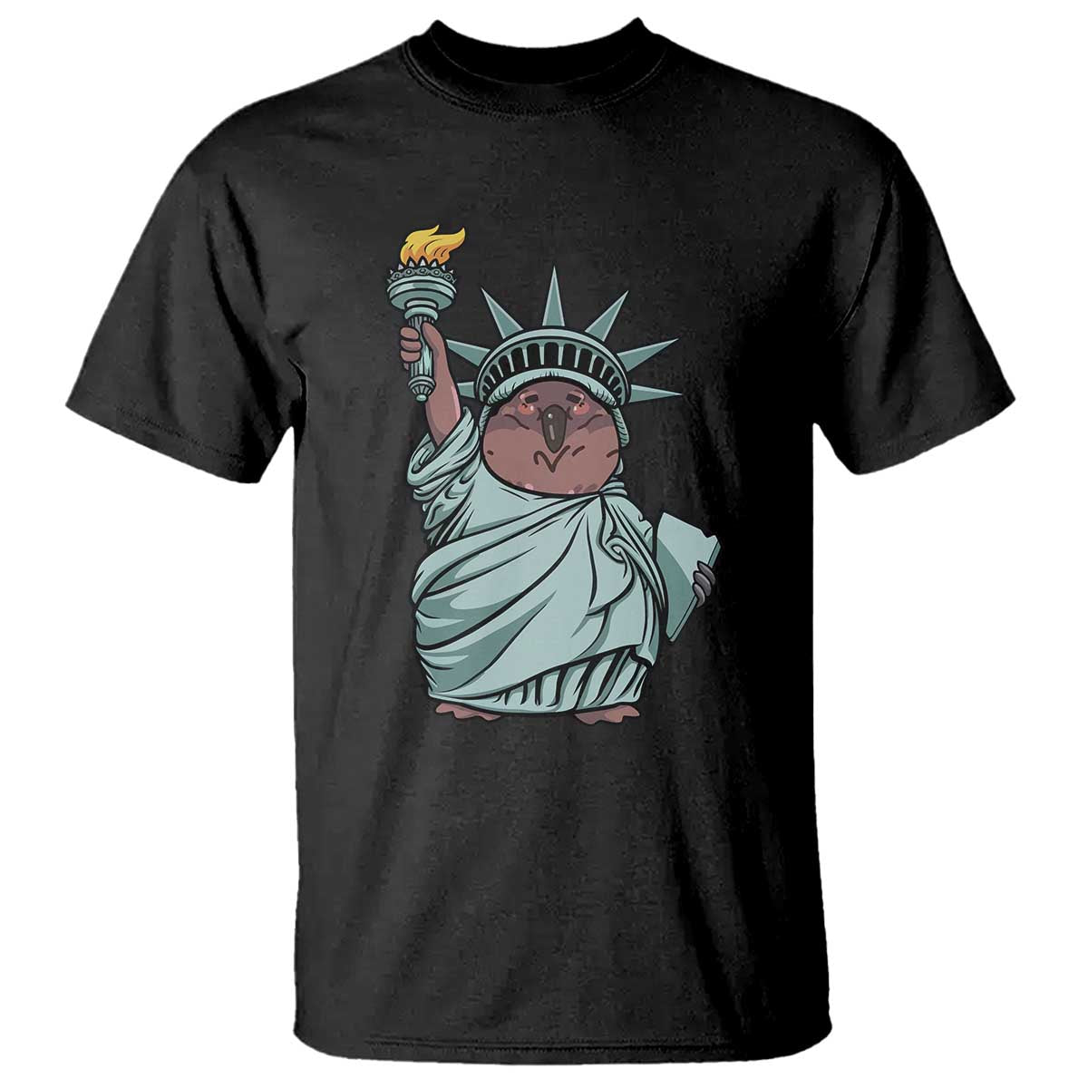 Funny Pesto The Penguin Statue Of Liberty T Shirt - Wonder Print Shop