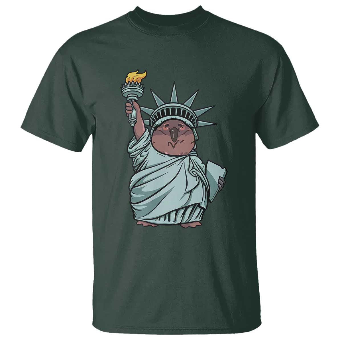 Funny Pesto The Penguin Statue Of Liberty T Shirt - Wonder Print Shop