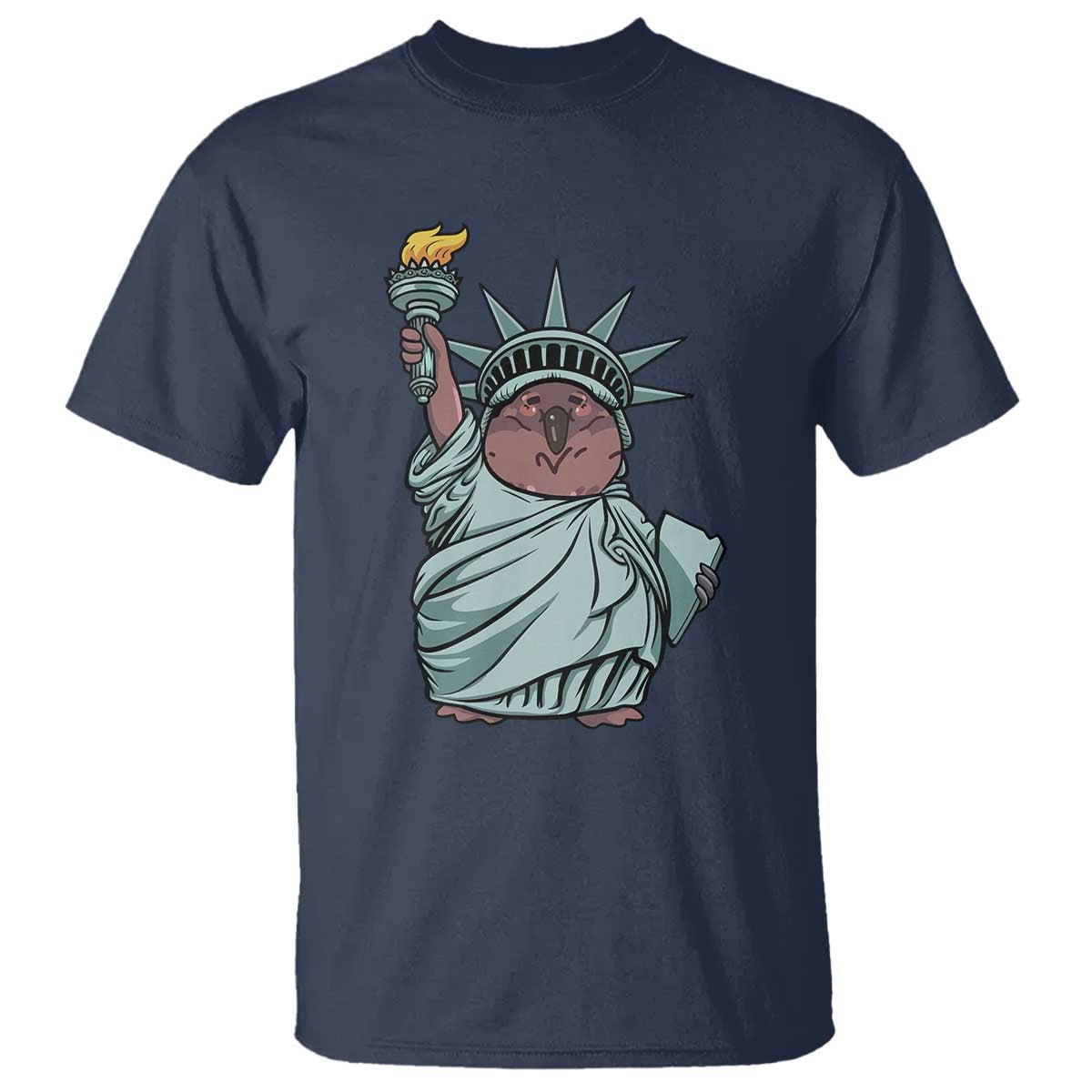Funny Pesto The Penguin Statue Of Liberty T Shirt - Wonder Print Shop