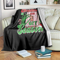 Funny Christmas Season Throw Blanket Switch Red And Green Skeleton Hand - Wonder Print Shop