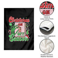 Funny Christmas Season Garden Flag Switch Red And Green Skeleton Hand - Wonder Print Shop