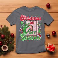 Funny Christmas Season T Shirt Switch Red And Green Skeleton Hand - Wonder Print Shop