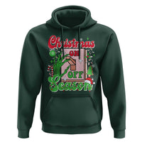 Funny Christmas Season Hoodie Switch Red And Green Skeleton Hand