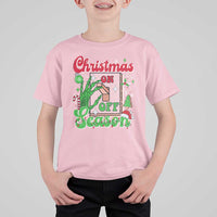 Funny Christmas Season T Shirt For Kid Switch Red And Green Skeleton Hand - Wonder Print Shop