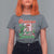 Funny Christmas Season T Shirt For Women Switch Red And Green Skeleton Hand - Wonder Print Shop