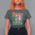 Funny Christmas Season T Shirt For Women Switch Red And Green Skeleton Hand - Wonder Print Shop