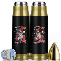 Funny Christmas Beer Bullet Tumbler I Want You To Get Me A Beer Santa Uncle Sam - Wonder Print Shop
