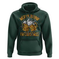 Funny Merry Drunk I'm Christmas Hoodie Vintage Beer Mugs Xmas