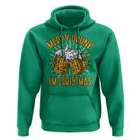 Funny Merry Drunk I'm Christmas Hoodie Vintage Beer Mugs Xmas