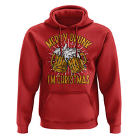 Funny Merry Drunk I'm Christmas Hoodie Vintage Beer Mugs Xmas