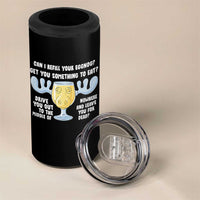 Funny Christmas Vacation Eggnog 4 in 1 Can Cooler Tumbler Can I Refill Your Eggnogs Get You Something To Eat Xmas Movie - Wonder Print Shop