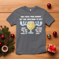 Funny Christmas Vacation Eggnog T Shirt Can I Refill Your Eggnogs Get You Something To Eat Xmas Movie - Wonder Print Shop