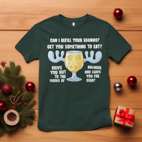 Funny Christmas Vacation Eggnog T Shirt Can I Refill Your Eggnogs Get You Something To Eat Xmas Movie - Wonder Print Shop