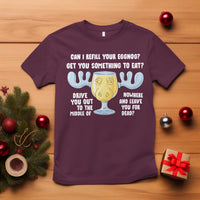 Funny Christmas Vacation Eggnog T Shirt Can I Refill Your Eggnogs Get You Something To Eat Xmas Movie - Wonder Print Shop