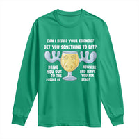 Funny Christmas Vacation Eggnog Long Sleeve Shirt Can I Refill Your Eggnogs Get You Something To Eat Xmas Movie - Wonder Print Shop