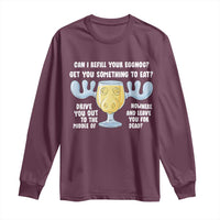 Funny Christmas Vacation Eggnog Long Sleeve Shirt Can I Refill Your Eggnogs Get You Something To Eat Xmas Movie - Wonder Print Shop