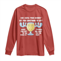 Funny Christmas Vacation Eggnog Long Sleeve Shirt Can I Refill Your Eggnogs Get You Something To Eat Xmas Movie - Wonder Print Shop