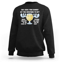 Funny Christmas Vacation Eggnog Sweatshirt Can I Refill Your Eggnogs Get You Something To Eat Xmas Movie - Wonder Print Shop