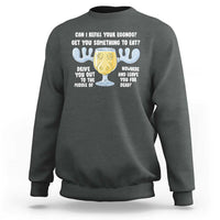 Funny Christmas Vacation Eggnog Sweatshirt Can I Refill Your Eggnogs Get You Something To Eat Xmas Movie - Wonder Print Shop