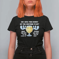 Funny Christmas Vacation Eggnog T Shirt For Women Can I Refill Your Eggnogs Get You Something To Eat Xmas Movie - Wonder Print Shop