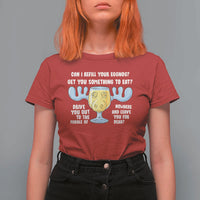 Funny Christmas Vacation Eggnog T Shirt For Women Can I Refill Your Eggnogs Get You Something To Eat Xmas Movie - Wonder Print Shop