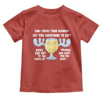 Funny Christmas Vacation Eggnog Toddler T Shirt Can I Refill Your Eggnogs Get You Something To Eat Xmas Movie - Wonder Print Shop