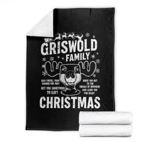 Funny Christmas Vacation Eggnog Throw Blanket Griswold Family Can I Refill Your Eggnogs Xmas Movie - Wonder Print Shop