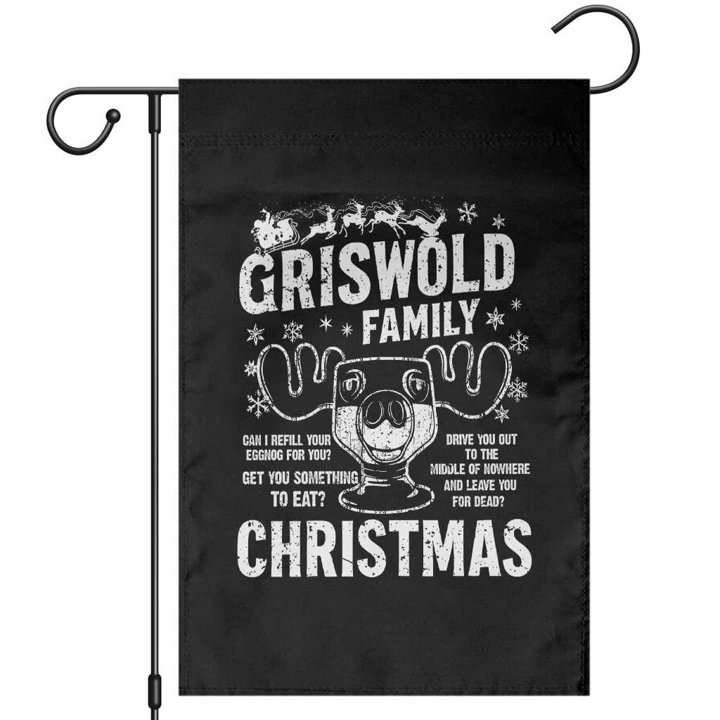 Funny Christmas Vacation Eggnog Garden Flag Griswold Family Can I Refill Your Eggnogs Xmas Movie - Wonder Print Shop