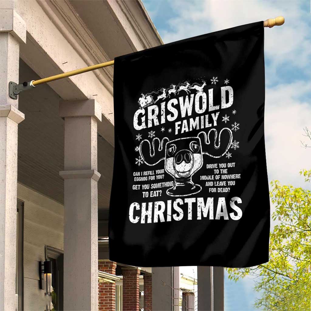 Funny Christmas Vacation Eggnog Garden Flag Griswold Family Can I Refill Your Eggnogs Xmas Movie - Wonder Print Shop