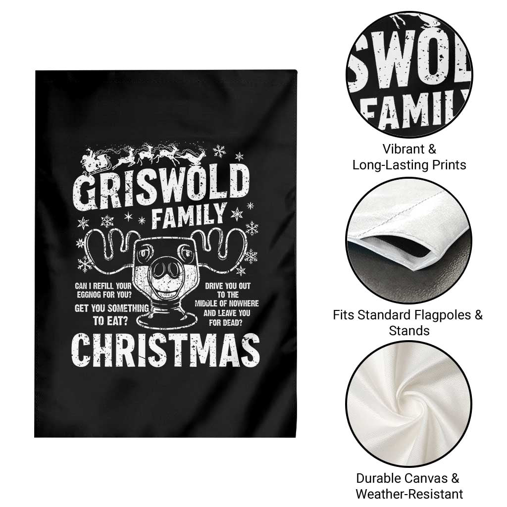 Funny Christmas Vacation Eggnog Garden Flag Griswold Family Can I Refill Your Eggnogs Xmas Movie - Wonder Print Shop