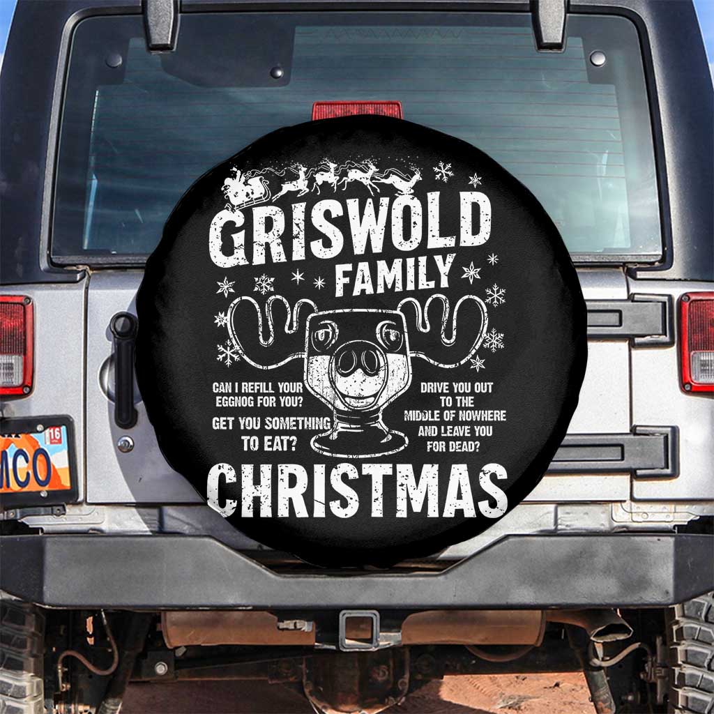 Funny Christmas Vacation Eggnog Spare Tire Cover Griswold Family Can I Refill Your Eggnogs Xmas Movie - Wonder Print Shop