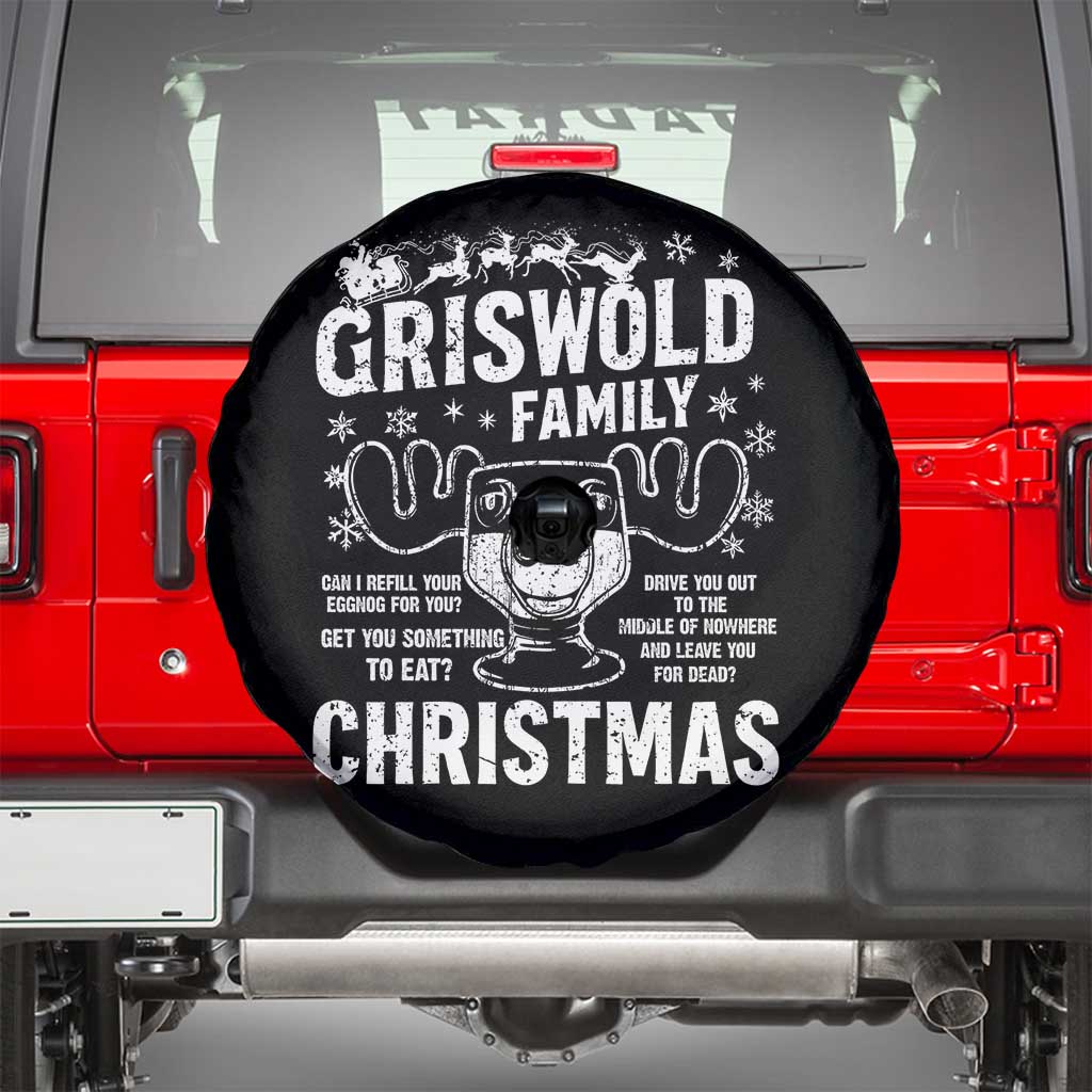 Funny Christmas Vacation Eggnog Spare Tire Cover Griswold Family Can I Refill Your Eggnogs Xmas Movie - Wonder Print Shop